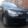 Защита радиатора "Standart" Chevrolet Cobalt (2013-н.в.) низ, чёрная купить недорого с доставкой в Ивантеевка